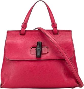 Gucci Pre-owned Handbags, female, Red, Size: ONE SIZE Pre-owned Vintage Handbag