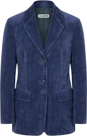 Jil Sander Jacket - Dames - Blazers - Blauw - L - Jassen