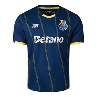 New Balance FC Porto Uomo New Balance Fourth Short Sleeve Jersey in Blu, Poliestere, Taglia 2XL