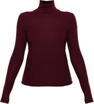Lisa Yang Lory Cashmere Turtleneck - Dames - Cashmere truien - Rood - S - Leer - Truien & Vesten