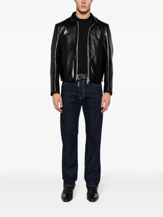 Dsquared2 Logo-Patch Slim-Leg Jeans - Indigo