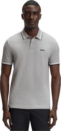 HUGO BOSS Tops, Heren, Grijs, 4Xl, Katoen, Polo Shirt