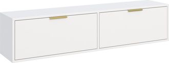 Selsey Selsey Vena - Mueble Tv Flotante 2 Puertas - Blanco - 140 Cm