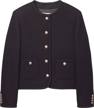 Dunst Cl&aacute;sico Blazer de Tweed - Jackets - Mujer - Marr&oacute;n - S