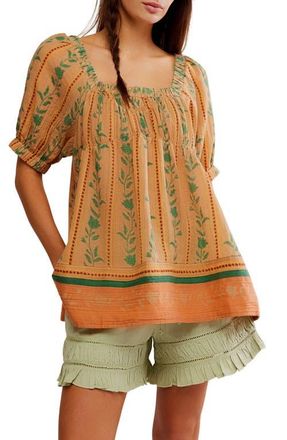 【Etro】プリント ramie tunic Printed ramie tunic in orange - Etro | Mytheresa