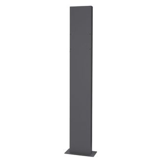 ML Design Ml-design Soporte Para Buzones De Acero Inoxidable Con Recubrimiento De Polvo Color Antracita Altura 170 Cm Distancia Entre Agujeros 23x17 Cm Independ