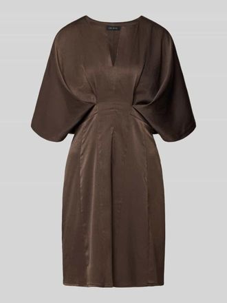 Copenhagen Muse Knielanges Kleid mit Viskose-Anteil Modell VIANNA in Dunkelbraun, Gr&ouml;&szlig;e XS
