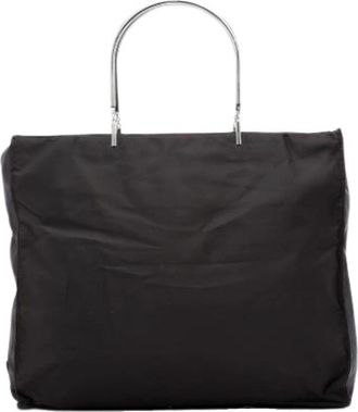 Prada Pre-owned Nylon Tote Bag - Dames - Vintage Shopper - Bruin - ONE Size - Nylon - Vintage