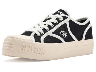 Guess Issah Womens Shoes Black/White Logo : 6.5 M, Textile