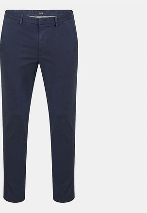 HUGO BOSS Mens Kaito3 Solid Patterned Straight Chinos - Navy - Size: 40/32