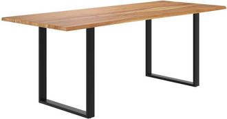 Rendez-Vous D&eacute;co Rendez-vous D&eacute;co - Mesa Rectangular Para 8 En Madera De Acacia Y Metal 220 Cm - Joko