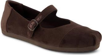 Toms Alpargata Mary Jane Flat in Dark Brown at Nordstrom, Size 7.5