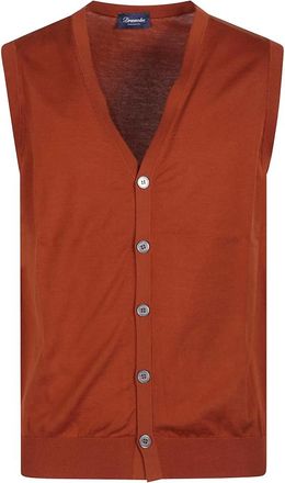 Drumohr Jassen, Heren, Rood, L, Katoen, Stijlvol Vest