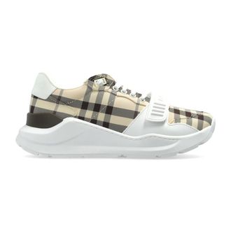 Burberry Sneakers, female, Beige, Size: 7 1/2 US Check Sneakers
