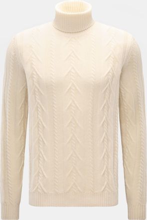 Braun Hamburg Men - Cashmere turtleneck jumper off-white