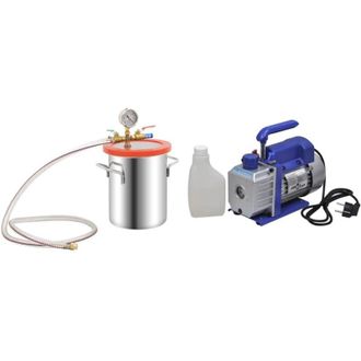 vidaXL Furniture Limited - C&aacute;mara De Vac&iacute;o Con Bomba De Una Etapa 5,5 L