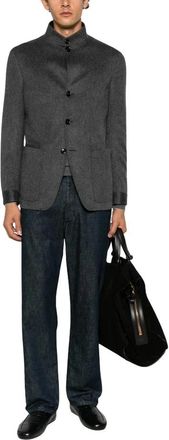 Ermenegildo Zegna Heren, Jassen, Grijs, Maat: XL
