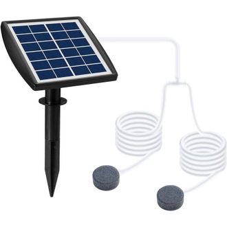 OEM Pompa Solare Per Laghetto, Aeratore Solare Per Laghetto, Pompa Solare Per Ossigeno Da 6v 2w Con Tubo Flessibile E 2 Pietre