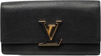 Louis Vuitton Pre-owned Taurillon Capucines Portemonnee - Dames - Vintage Accessoires - Zwart - ONE Size - Leer - Vintage