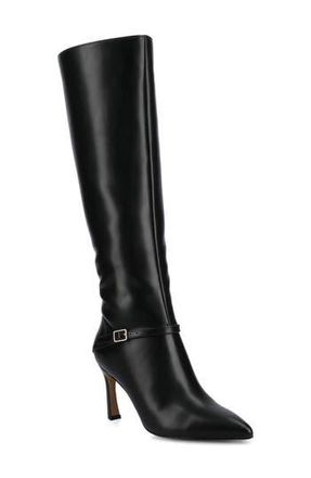 Journee Collection Elara Tall Boot in Black at Nordstrom Rack, Size 7.5 Regular Calf