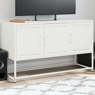 Berkfield Home TV Cabinet White 100.5x39x60.5 cm Steel