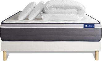 Actisom Pack Colch&oacute;n Blanco L&aacute;tex Y Espuma Viscoel&aacute;stica 140 X 200