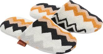 Missoni Home Chevron-Striped Knit Slippers - Multicolor