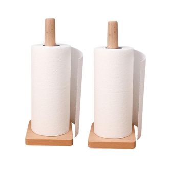 OEM Soporte De Madera Para Toallas De Papel De Cocina, Soporte Vertical Para Toallas De Papel De Ba&ntilde;o, Accesorios De Almacenamiento
