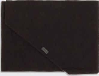 Brunello Cucinelli Cashmere Scarf with Monili Detail and Raw-Cut Hem