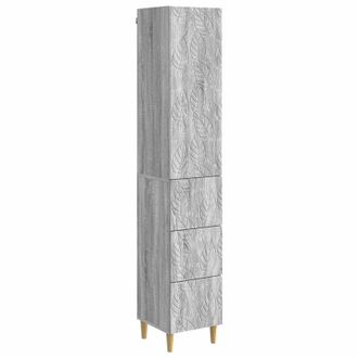 vidaXL Juego De Armarios 2 Uds. 33 X 34,5 X 90 Cm Madera De Ingenier&iacute;a Vidaxl