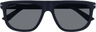 Gucci Grey Browline Mens Sunglasses GG1726S 003 56