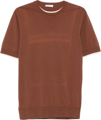 Paolo Pecora Maglia - Heren - Ronde hals truien - Bruin - XL - Truien & Vesten