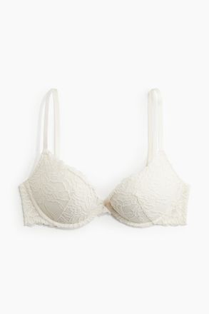H&M Super-Push-up-BH aus Spitze - White