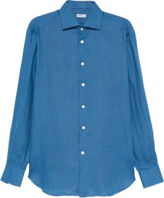 Kiton linen shirt - Blue