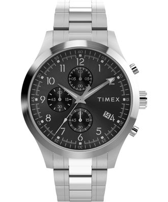 Timex Trend Mens Silver Watch TW2Y01400 Stainless Steel - One Size