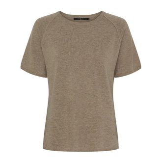 BTF-CPH Btfcph - Ronde hals gebreid T-shirt - Dames - Truien - Grijs - Maat: S Wol