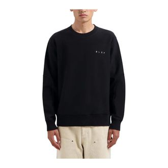 Olaf Hussein Schattig Face Crewneck Sweater - Heren - Sweatshirts & Hoodies - Zwart - Maat: XS