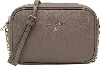 Patrizia Pepe Borsa a tracolla con logo - Toni neutri