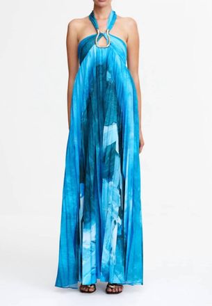 Acler Askham Maxi Dress In Blue