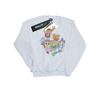 Disney Heren The Muppets Muppet Babies Kleuren Groep Sweatshirt (Wit)
