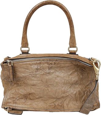 Givenchy Brown Lambskin Pandora Large Tote (Authentic Pre-Loved)