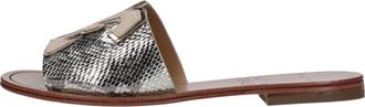Fabi Leren Mule - Dames - Sandalen - Grijs - 36 EU - Leer - Schoenen