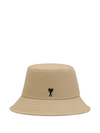 Ami Black Ami de Coeur Embroidery Bucket Hat