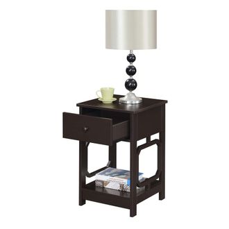 Convenience Concepts Omega 1 Drawer End Table Espresso