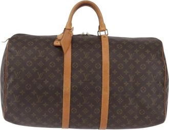 Louis Vuitton Pre-owned Weekend Bags, female, Brown, Size: ONE SIZE Pre-owned Keepall Travel Bag