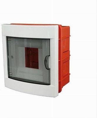 Trade Shop Trade Shop - Centralino Da Incasso 4 Moduli Cornice Bianca Portello Fum&egrave; 16x17x8cm Ip40 Fg14304