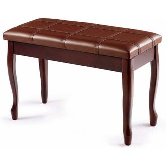 Costway Costway Banco Para Piano De Madera Y Coj&iacute;n Acolchado Taburete De Piano Con Compartimento Banco Para Teclado De 75x35x49 Cent&iacute;metros