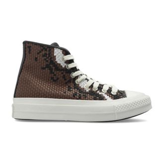 Converse Sneakers, female, Brown, Size: 7 1/2 US Chuck Taylor All Star First String High Woven Leather