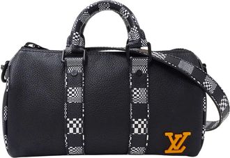 Louis Vuitton Black Damier Canvas Boston Bag (Pre-Owned)