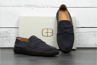 G. Brown Mens The Ernie Loafer In Navy